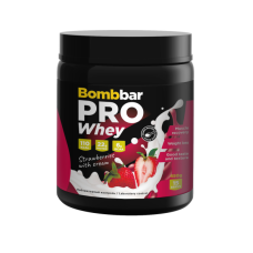 Bombbar Whey protein PRO 450 г Клубника со сливками