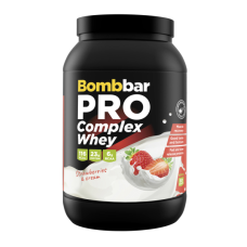 Bombbar Whey protein PRO 900 г Клубника со сливками