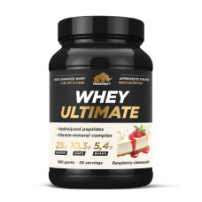 Prime Kraft Whey Ultimate со вкусом «Малиновый чизкейк», банка 900г